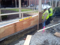 Retaining Wall - Collegiate School Pedestrian Spine - Richmond